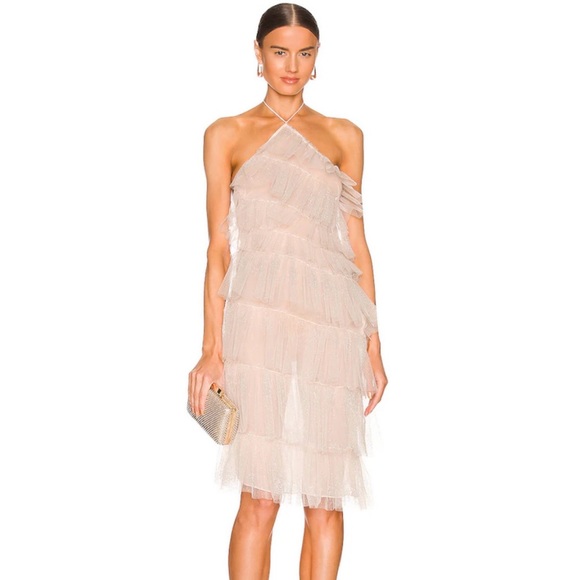 The Bar Kai Dress Sparkle Nude Women's Size 00 - Picture 2 of 4